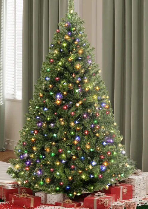 COMHOMA Christmas tree with lighting for holiday parties