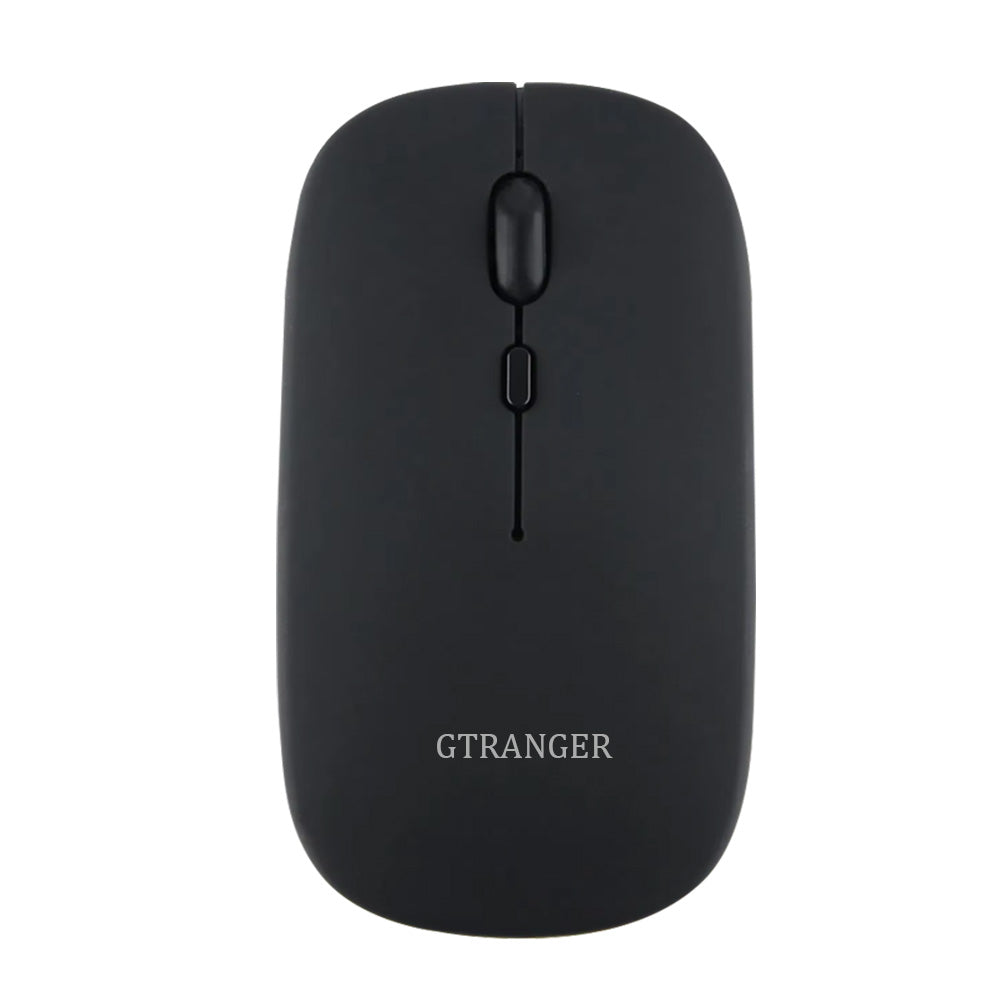 GTRANGER Ultra Slim 2.4G Wireless Mouse, Adjustable DPI Silent Click Portable Cordless Mouse for Laptop PC Mac Office Study Travel