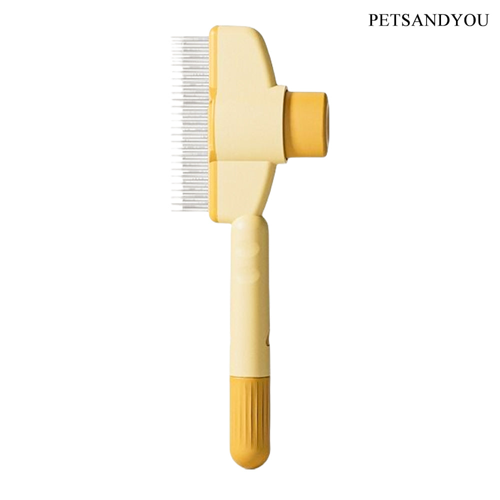 PETSANDYOU One-Click Self-Clean Undercoat Deshedding Pet Brush