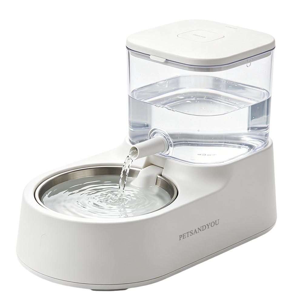PETSANDYOU Gravity Automatic Pet Water Fountain Dispenser