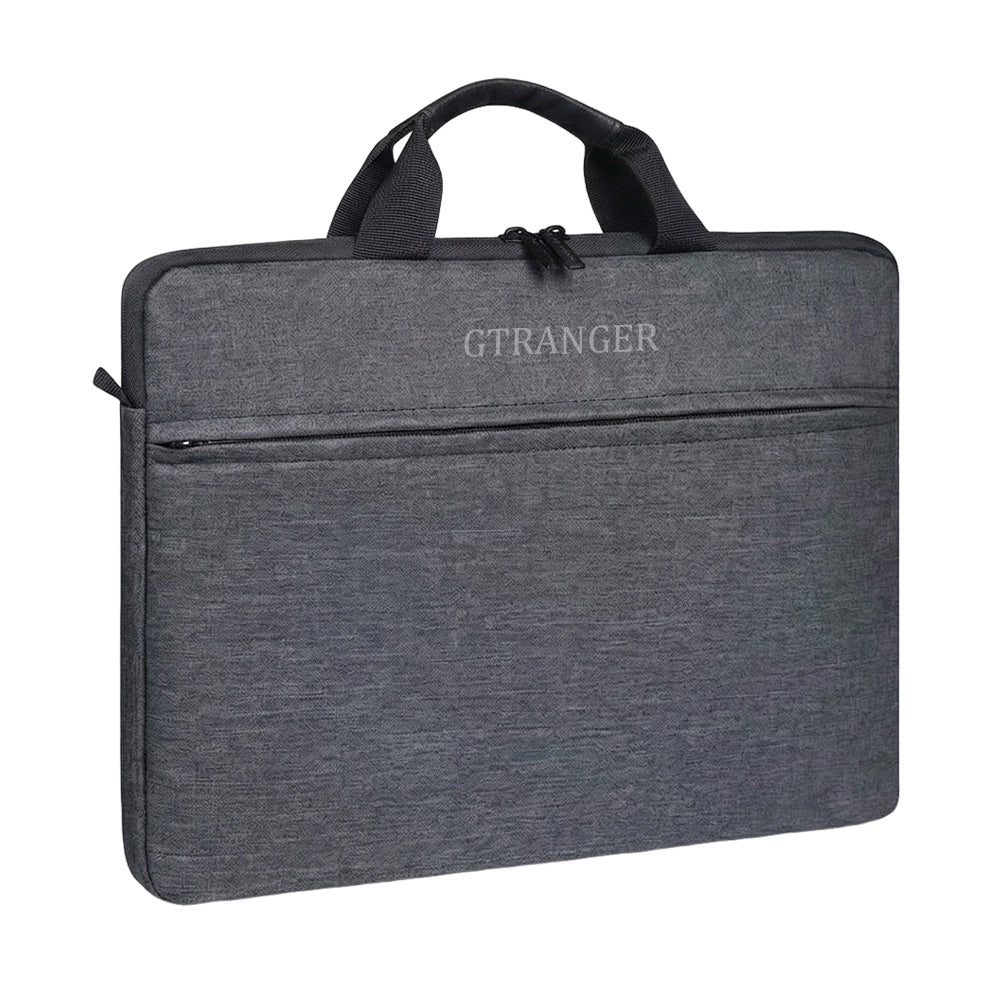 GTRANGER Laptop Carrying Case with Handle, Water Resistant Shockproof Laptop Sleeve Bag, Portable Notebook Handbag for 13/14 Inch Laptops, Front Pocket for Accessories