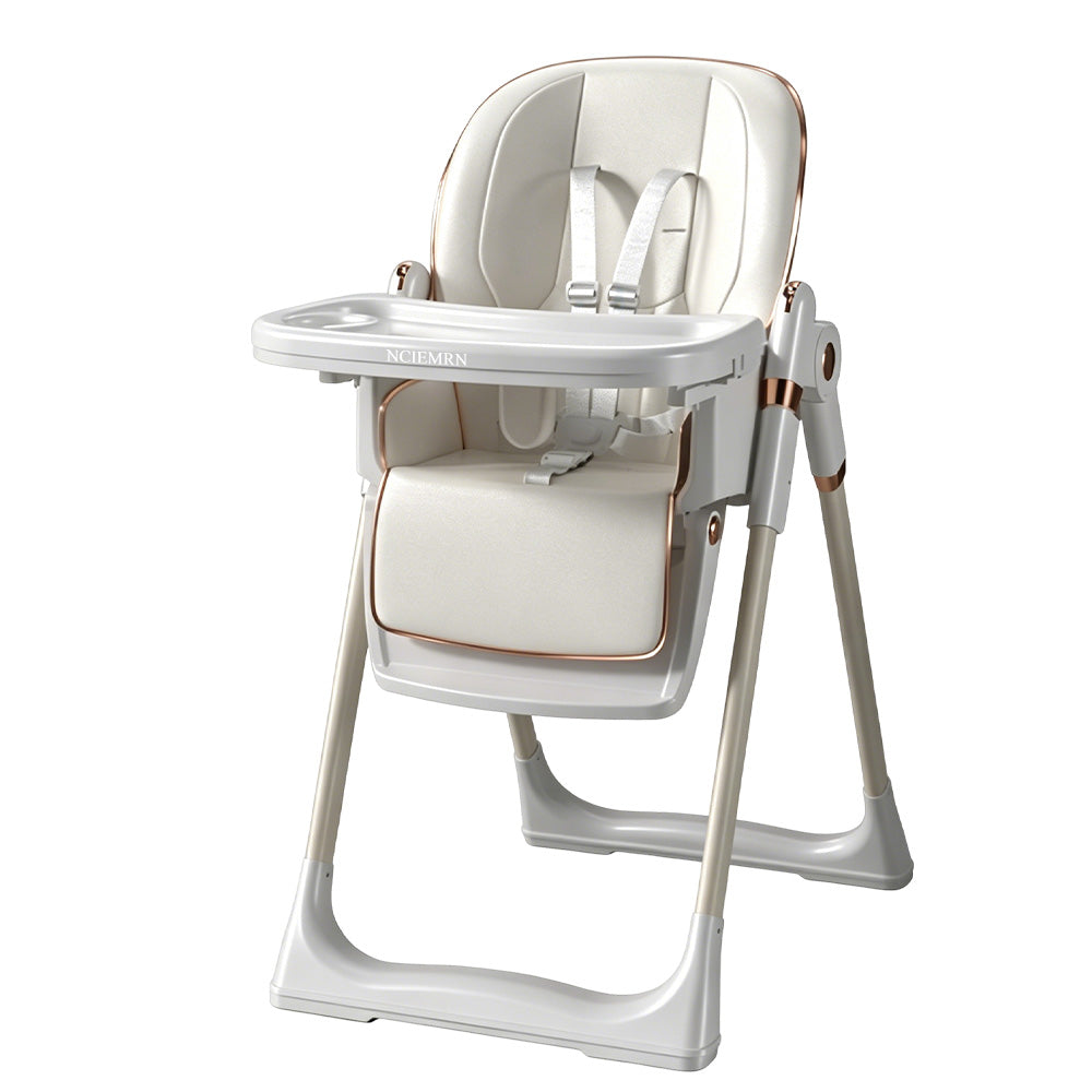 NCEMRN baby high chair, three in one adjustable feeding high chair for young children with detachable tray and soft cushion, can be converted into a children's office chair, suitable for family dining