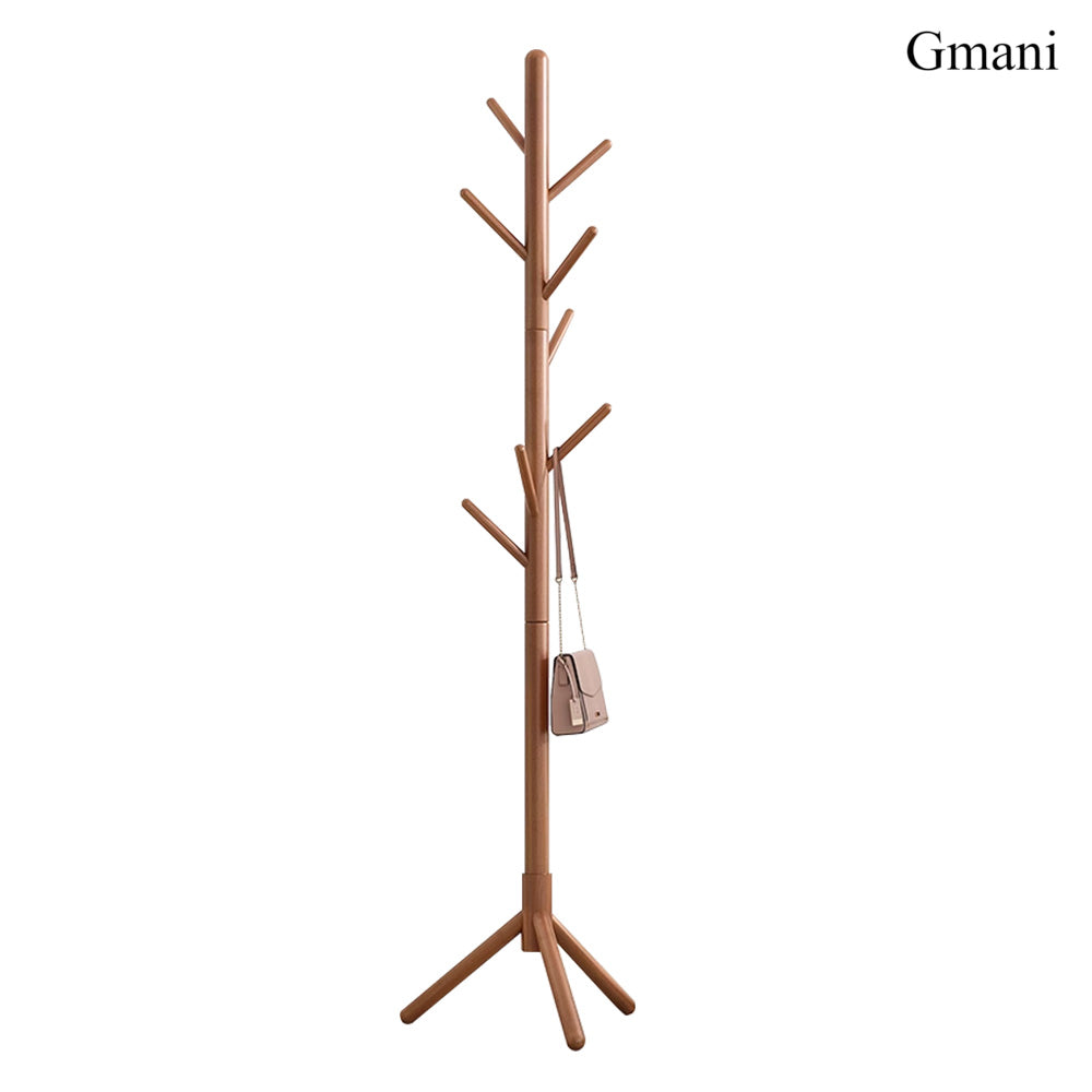 Gmani solid wood tree shaped coat and hat rack | a storage artifact in the foyer, hanging up clothes and bags