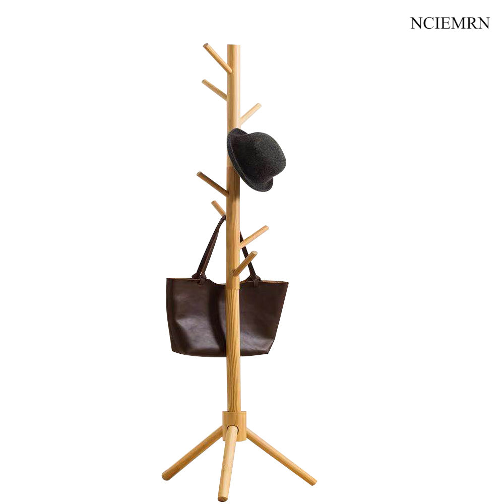 NCIEMRN wooden tree shaped coat and hat rack | The entrance storage artifact allows jackets and bags to be placed in their respective positions