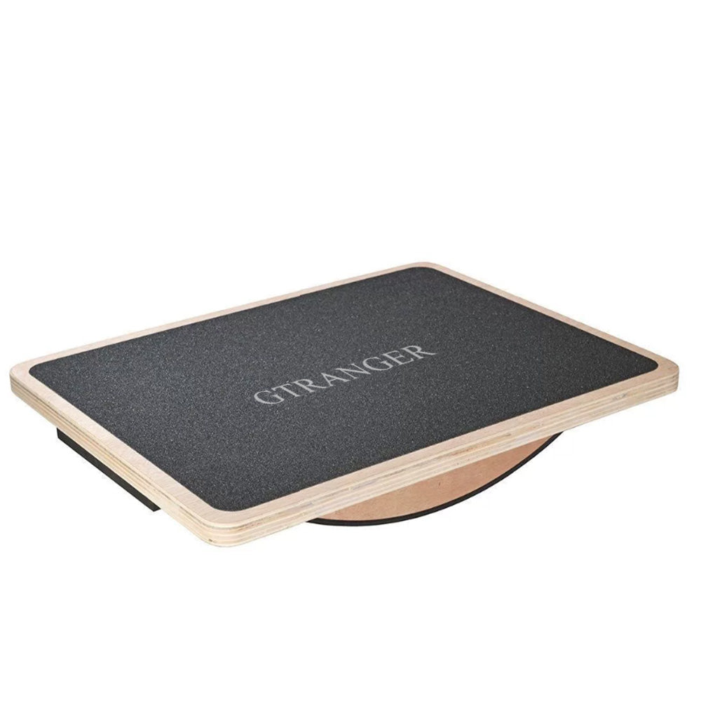GTRANGER Wooden Balance Board, Anti-Slip Wobble Board for Core Training, Ankle Rehabilitation & Fitness Workout