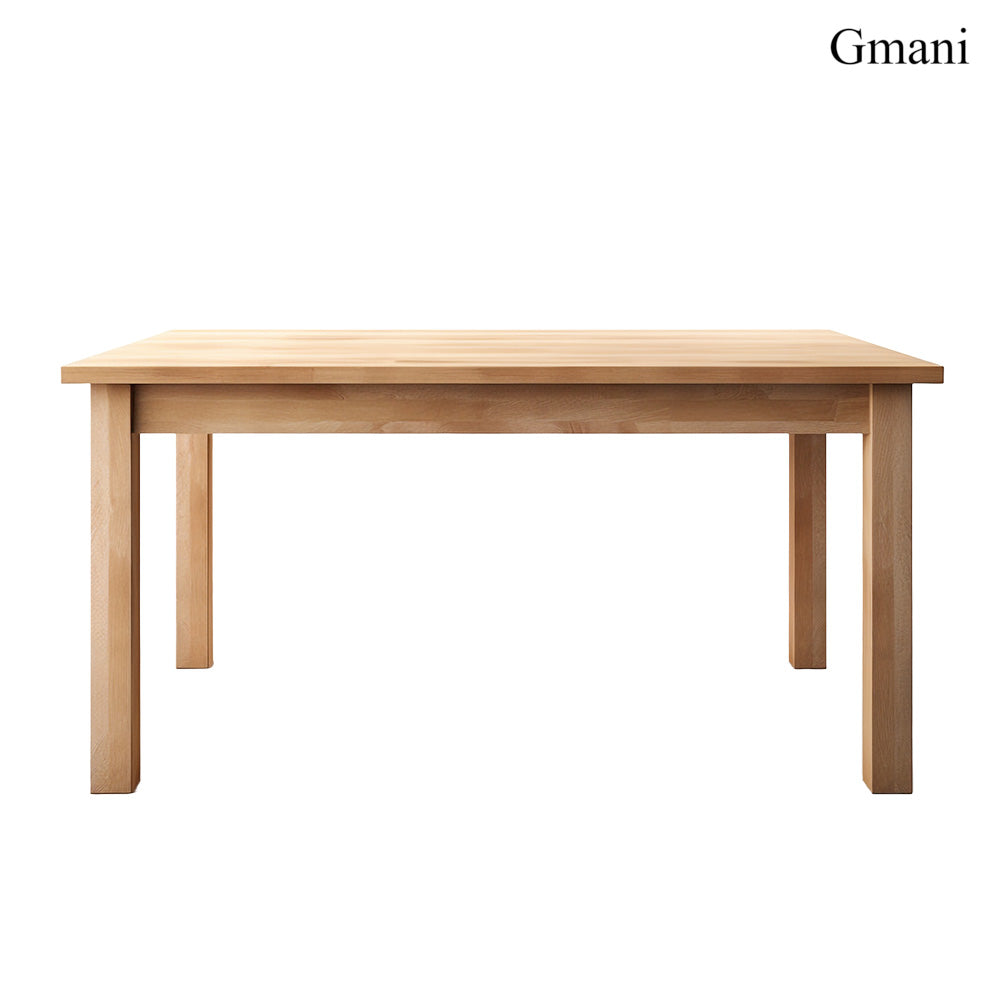 Gmani wooden solid wood dining table, Nordic beech wood household rectangular dining table, simple study desk, multifunctional solid wood table