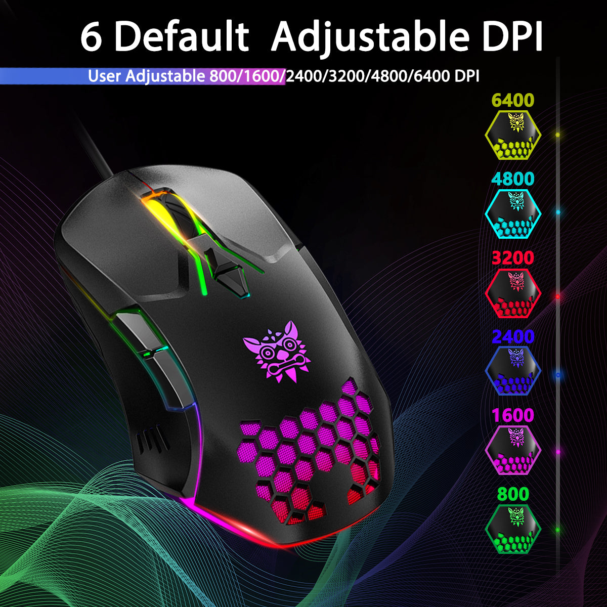 RGB WIRED GAMING MOUSE // CW902 - GTRACING