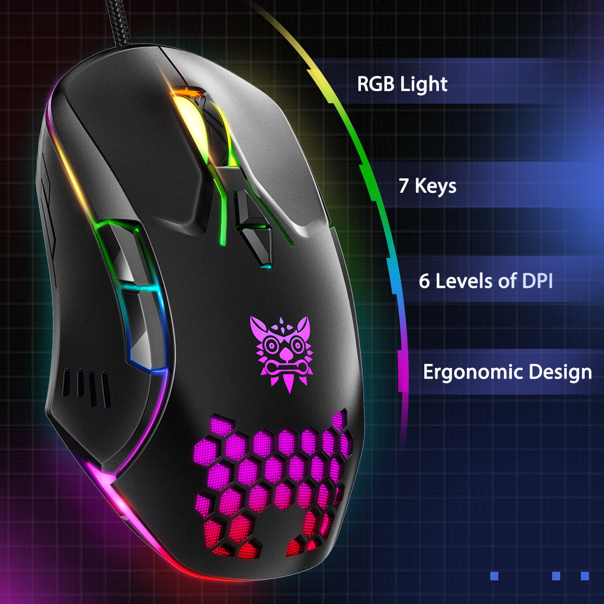 RGB WIRED GAMING MOUSE // CW902 - GTRACING