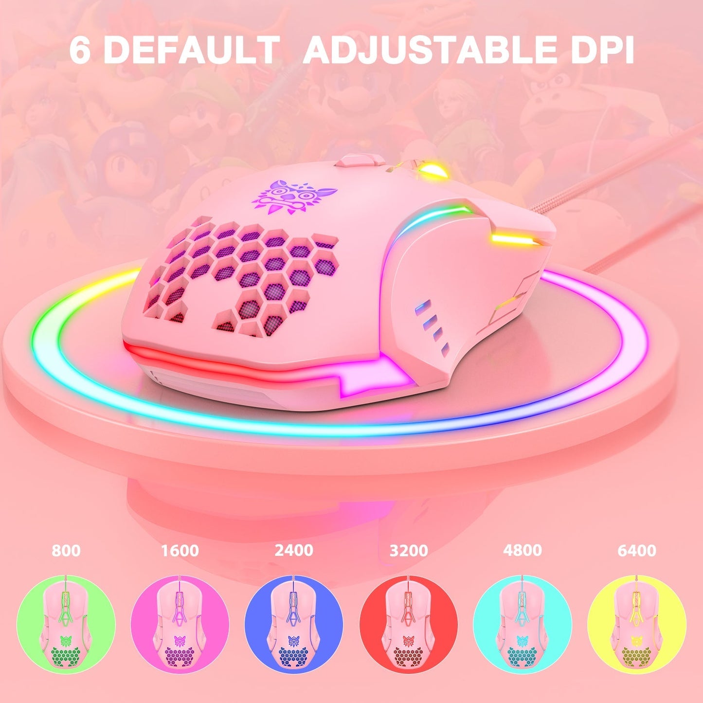 RGB WIRED GAMING MOUSE // CW902 - GTRACING