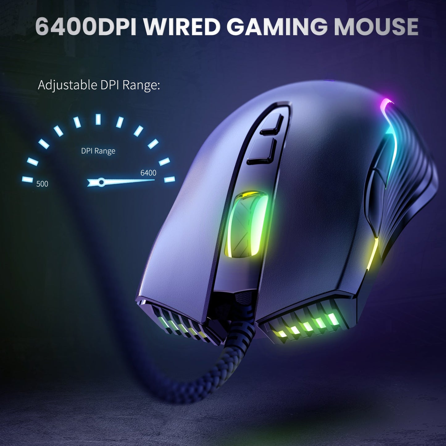 RGB WIRED GAMING MOUSE // CW905 - GTRACING