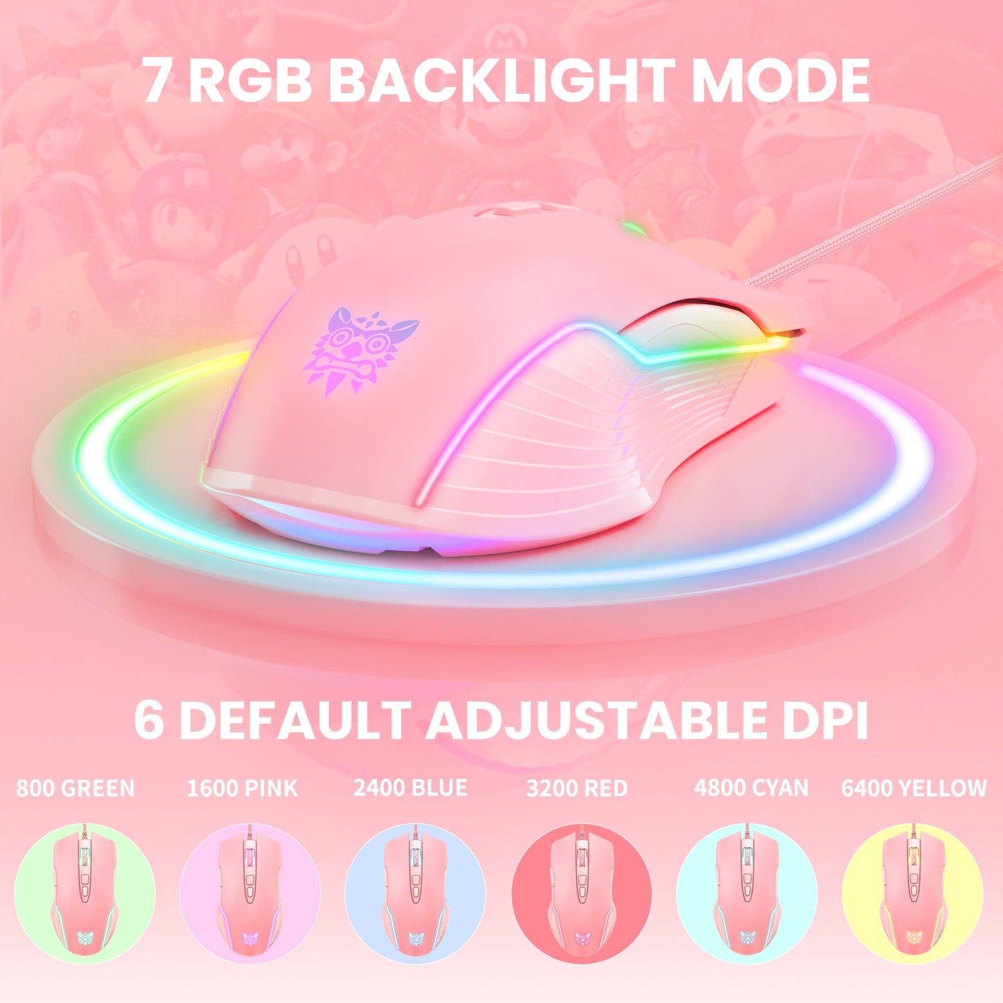 RGB WIRED GAMING MOUSE // CW905 - GTRACING