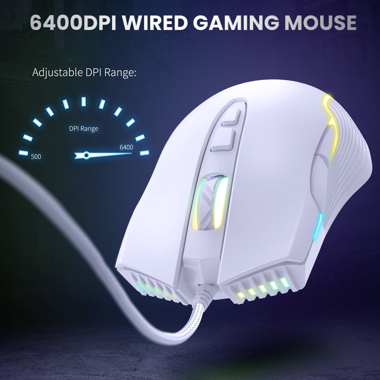 RGB WIRED GAMING MOUSE // CW905 - GTRACING