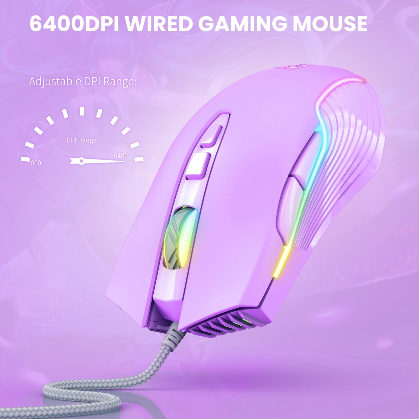 RGB WIRED GAMING MOUSE // CW905 - GTRACING