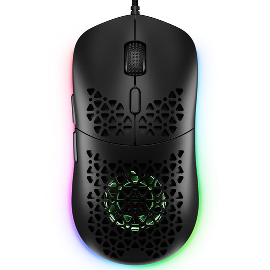 RGB WIRED GAMING MOUSE // Hollow Honeycomb Shell CW911 - GTRACING