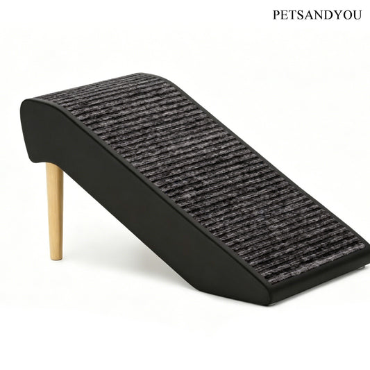 PETSANDYOU Wooden Leg Pet Ramp | Joint Friendly Non-Slip Dog Stairs for Bed & Sofa