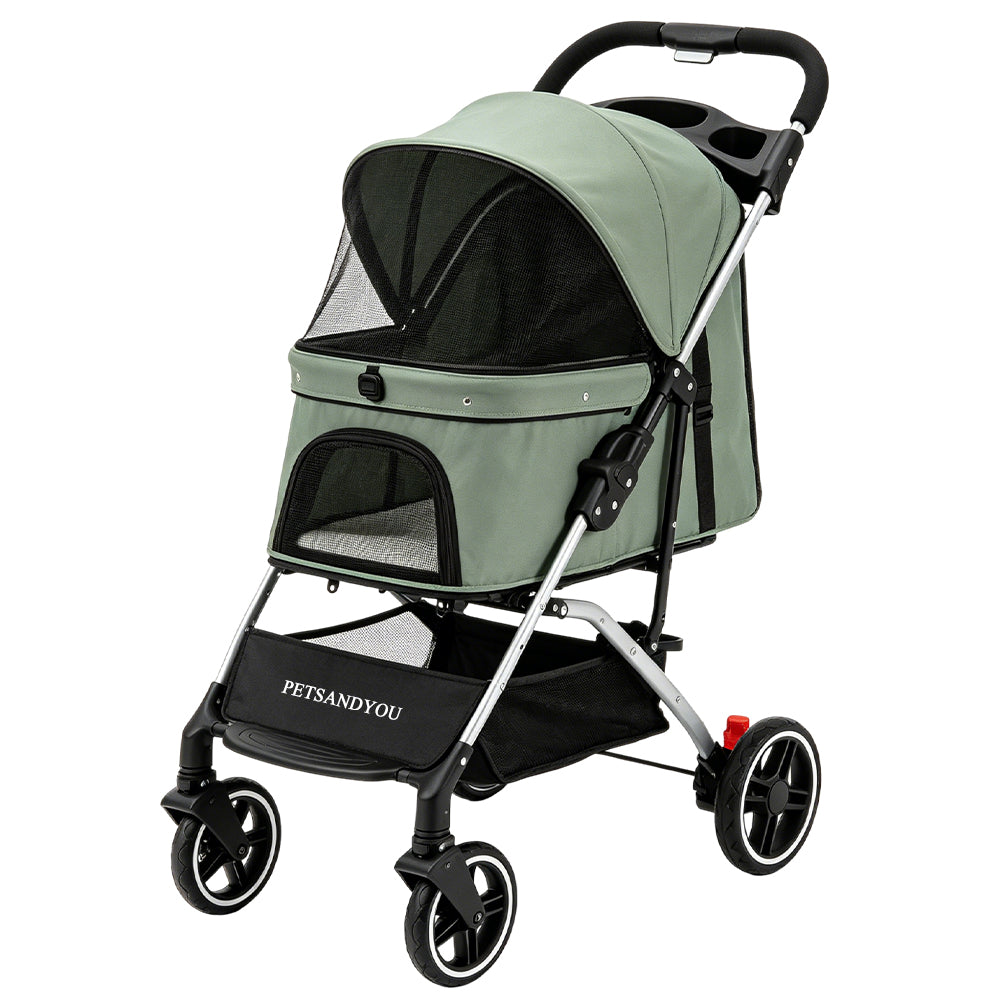 PETSANDYOU Lightweight Foldable Pet Stroller