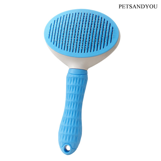 PETSANDYOU Self-Cleaning Slicker Pet Brush