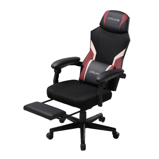 GTPLAYER  Reclining Office Chairs with  Footrest and Massage Lumbar Support