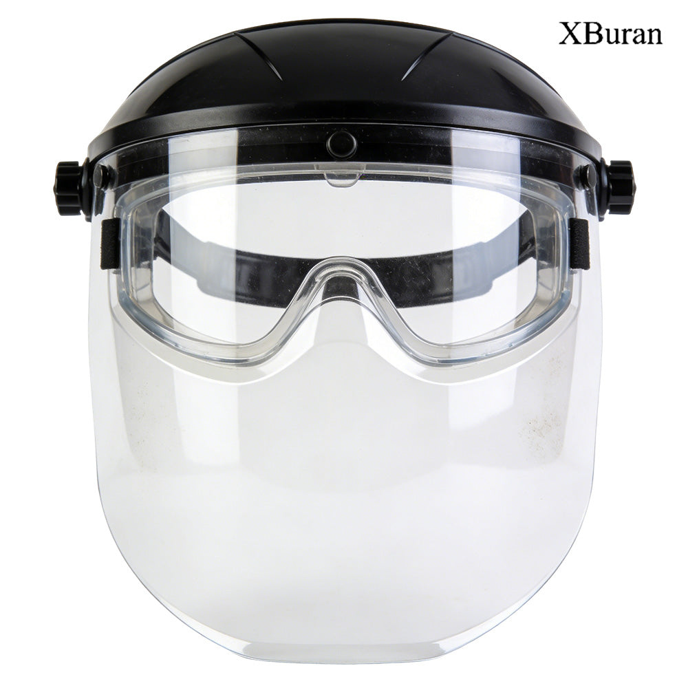 Xburan Safety goggles, anti fog transparent lenses, impact and UV resistant with adjustable headband