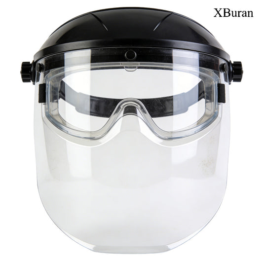 Xburan Safety goggles, anti fog transparent lenses, impact and UV resistant with adjustable headband