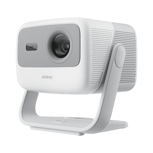 alinkey Rotatable Gimbal Smart Projector | 130° Free Angle Ceiling Projection, Auto Focus & Auto Keystone, 1080P Home Theater