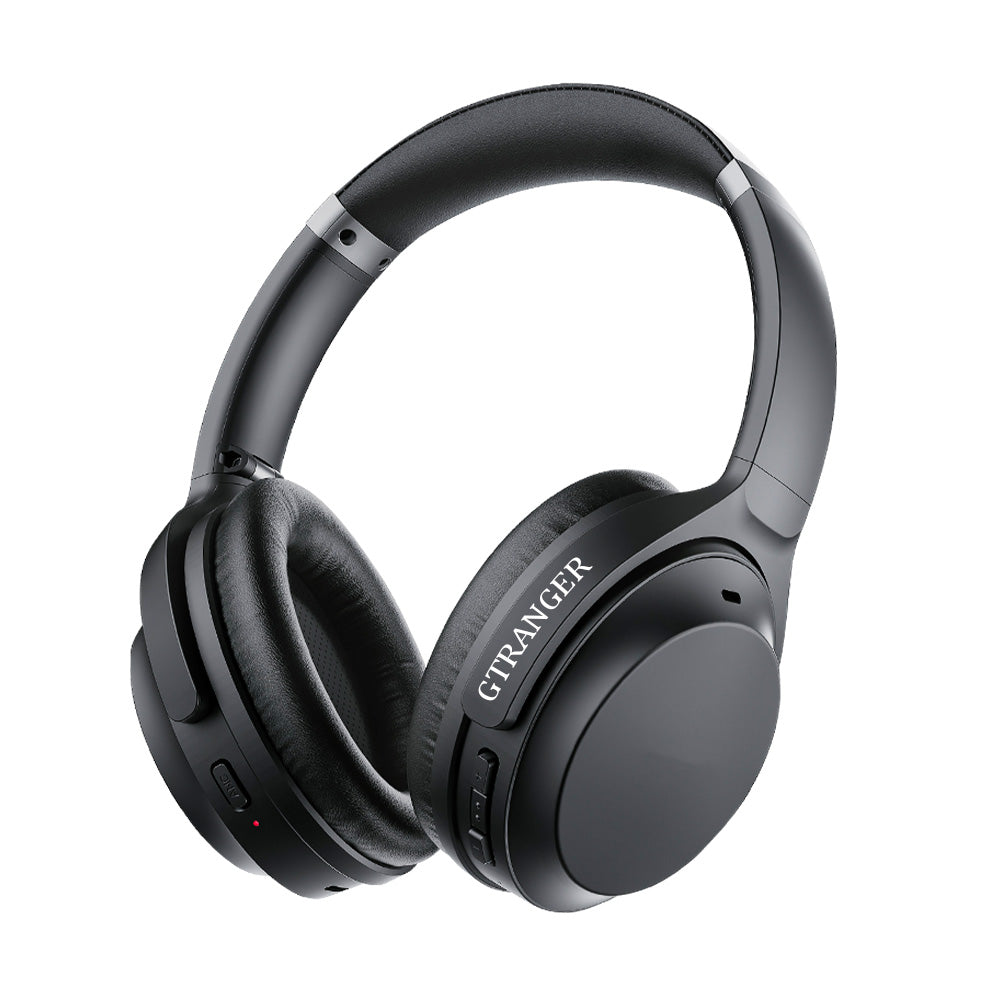 GTRANGER Over-Ear Bluetooth Headphones, Foldable Wireless Headset with Deep Bass, Soft Memory Foam Earpads, Long Battery Life, Built-in Mic for Gaming Travel Office