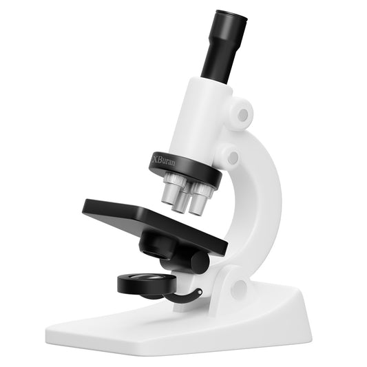 Xburan High magnification biological microscope, suitable for students, school laboratories, and home education, including slide set and mobile phone adapter