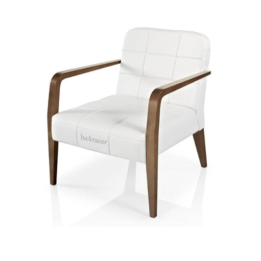 Luckracer Modern Arm Chair with Solid Wood Armrests and Legs Easy chairs