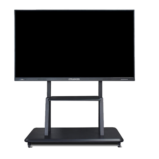 GTRANGER Large LED Interactive Touch Display with Mobile Rolling Stand, 4K UHD Commercial Screen for Classroom Teaching, Corporate Conference & Exhibition