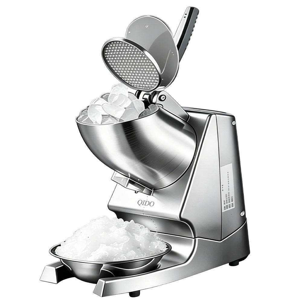 QIDO Electric Ice Crushing Machine – Fast, Fluffy Ice for Drinks & Desserts