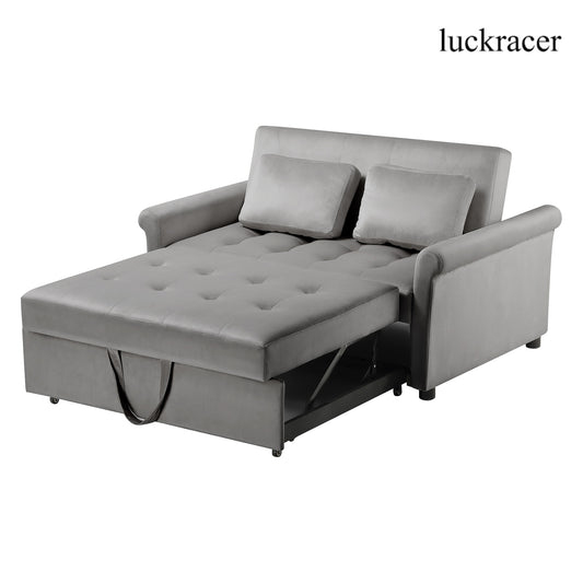 Luckracer Convertible Couch with Pullout Bed