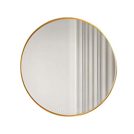 GTPLAYER Big Matte Metal Framed Bathroom Mirror