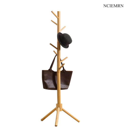NCIEMRN wooden tree shaped coat and hat rack | The entrance storage artifact allows jackets and bags to be placed in their respective positions