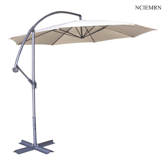 NCIEMRN Outdoor Cantilever Sunshade Umbrella | Courtyard/Terrace Sunscreen Artifact, One Click Create Private Shade Corner