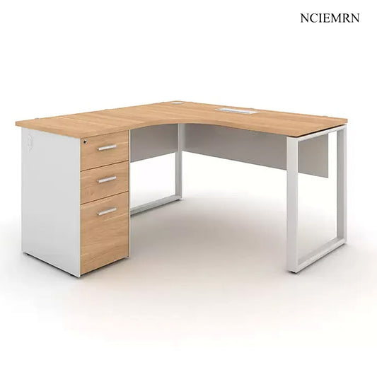 NCIEMRN L-shaped table with drawers