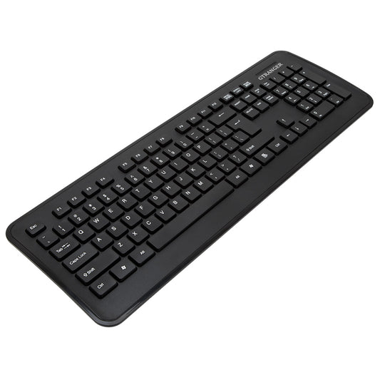 GTRANGER Full-Size Wired Keyboard, Ergonomic Quiet Typing USB Keyboard, Waterproof Durable Desktop Keyboard for Office Home Laptop PC