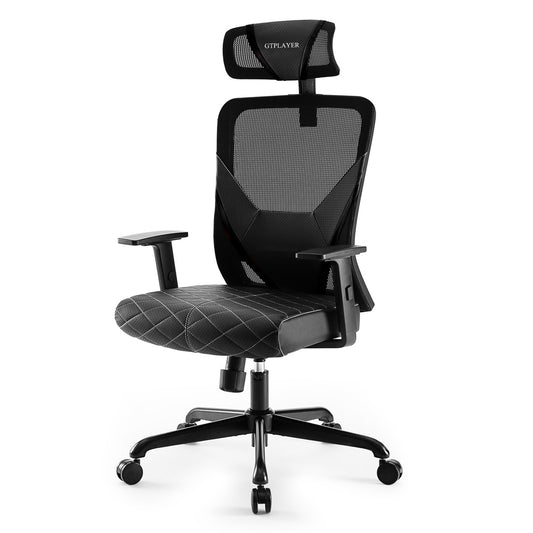 GTPLAYER Mesh Office Chair, High Back Home Desk Chair Computer Gaming Chair with Headrest